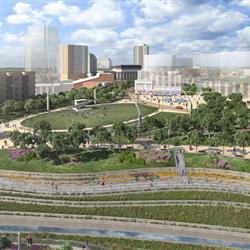 Artist Rendering of Concept Master Plan for Revitalized Downtown Etobicoke Creek - 3